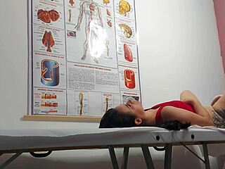 Doctor fingers patient's asshole then pounds her wet?