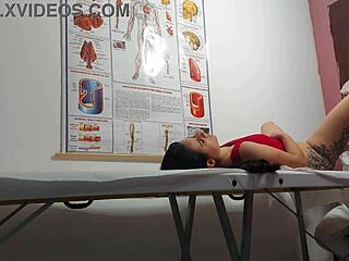 Doctor fingers patient's asshole then pounds her wet?