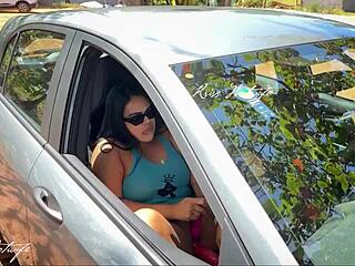 brazilian wife caught masturbating squirting car beach parking 😩💦