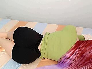 hot volleyball stepdaughter flirts in sexy thongs by the pool every morning