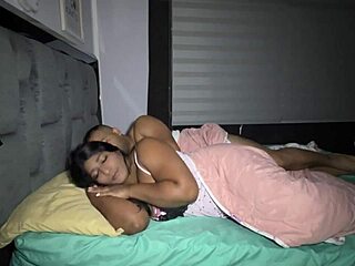 Stepdad sneaks in bed. CUM FILLS STEPDAUGHTER'S PUSSY.