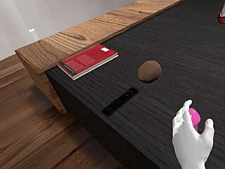 Brunette Shaved Pussy Teases in VR Pornflix Chill Game. Immersive Hairless Closeup Action Awaits