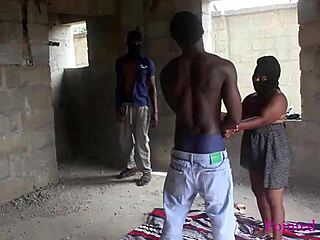 thick ass cherry bent over outdoor doggystyle by two guys