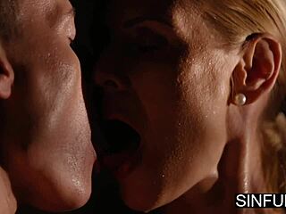 Lyanna Nilsson Bound Oiled: Charlie Dean Fingers Shaved Pussy Doggystyle Deepthroat SinfulXXX