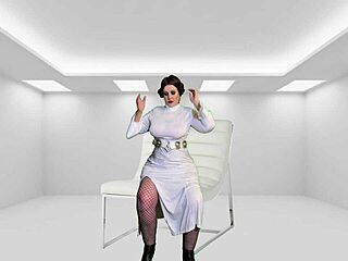 sith granny leia gives dark side bj & creampie 😈💦