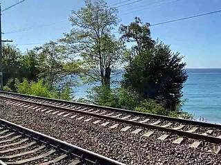 four foresters fuck lonely widow's ass and pussy deep in the woods