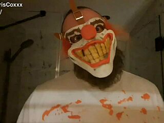 Pissy Clown Redhead Submits in Shower to Dominant Lover Humiliation