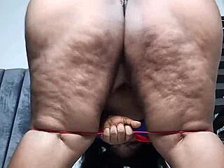 whoa mara exotic's fat belly shakes in standing squirt orgasm