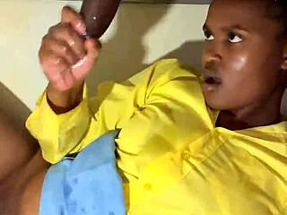 milking my lactating tits on desk with monster cock cum