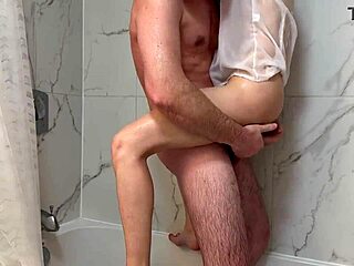 imagine this petite brunette student moaning wet in shower handjob babe?