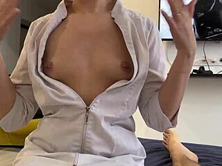 young blonde big ass patient tempts doctor at home pov ride