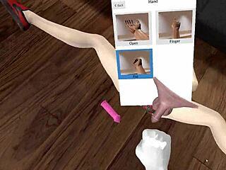 Brunette Shaved Pussy Teases in VR Pornflix Chill Game. Immersive Hairless Closeup Action Awaits