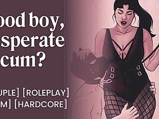 mistress fucks her obedient pup's chastity anal with tail plug creampie