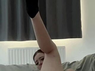 Horny British Coed's Solo Toy Squirt Frenzy