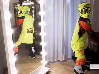 passionate horny teen fitness model craves intense motorcycle sex bliss