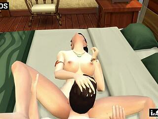 What happens when a neglected wife sneaks next door for neighbor's creampie ride?