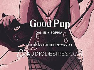 mistress fucks her obedient pup's chastity anal with tail plug creampie