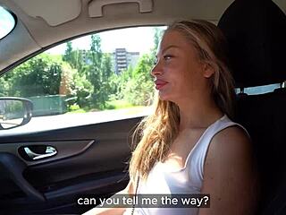 Nude Artist Drives Home Dripping Cum After Sensual Creampie Fuck?