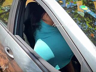 brazilian wife caught masturbating squirting car beach parking 😩💦