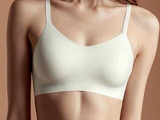 Ai generated lingerie models pose barefoot in panties catalog