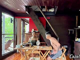 damn, i took this hot redhead home while gf shopped full vid!