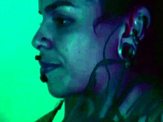 Arachne chokes cocks with feet while her slave licks toes desperately