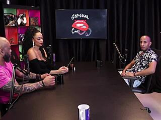 sexy black amateur sucks huge cock measures it after anal refusal