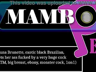Luna's exotic black brazilian ass wrecked by monster cock atm