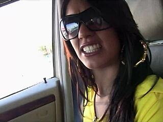 Toilet Chick Jacks Gloryhole Cock to Gushing Facial!