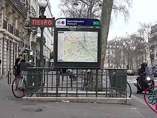 Naomie French Brunette Slut Teases with Seductive Amateur Anal Cravings