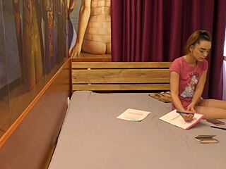 petite 18+ alice flashes tight shaved pussy naked ass in tshirt only?