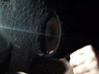 my girlfriend's rough femdom car blowjob gags me hard