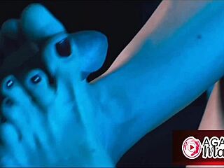 Tease Agatha mama's foot fetish for intense pounding?