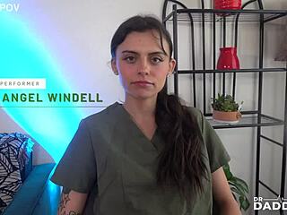 Angel Windell Deepthroats Rides Cum-Filled Cock Tattoo Slut