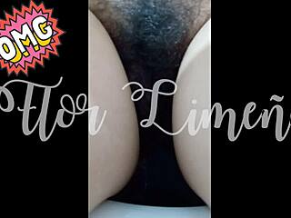 Peruvian babe pees in bath during social isolation lockdown fun