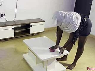 house keepers test oga's oiled big cock on tits and ass nightly