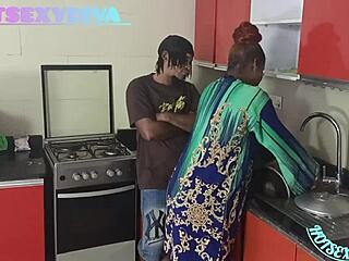 Horny Kitchen Couple Pound Doggystyle Early Morning