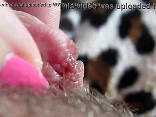 close up homemade big clit throbs to wild orgasm