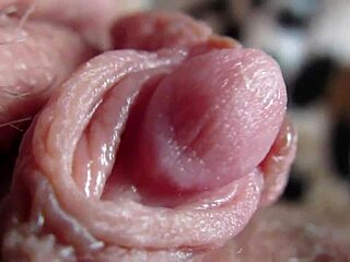 close up homemade big clit throbs to wild orgasm