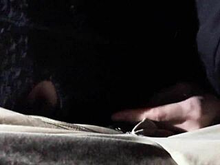 my girlfriend's rough femdom car blowjob gags me hard