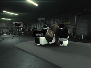 Gym cleared out perfect for slamming roblox bbc deep in slutty pussy and ass