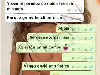 ella gets hot on whatsapp ends in videocall monster cock sex