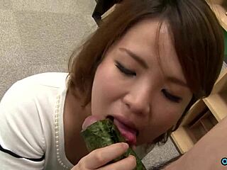 Begging you to finger my asian pussy before that creampie!