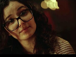 vampire blonde seduces nerdy girl in gothic manor with wet pussy play