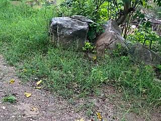 Busty stepmom sneaks homemade fuck with old estate gardener