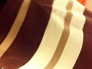 jean overalls upskirt flashes in public shopping