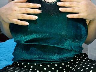 at home alone i'm playing with my huge natural bbw tits close up