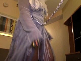 Curvy Ebony Corpse Bride Halloween Cosplay Takes BBC Deep