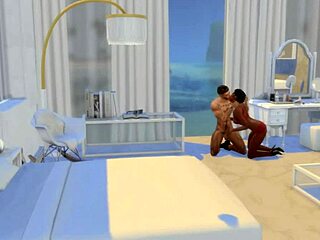 i’m craving hunky sims 4 stud’s monster cock all honeymoon day for wild sex orgasms