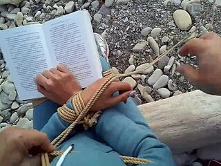 hey sofi you're bound tight against the sea reading that book pov